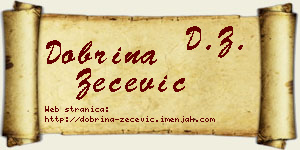 Dobrina Zečević vizit kartica